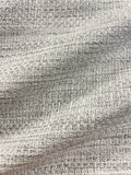 Close-up of textured gray fabric