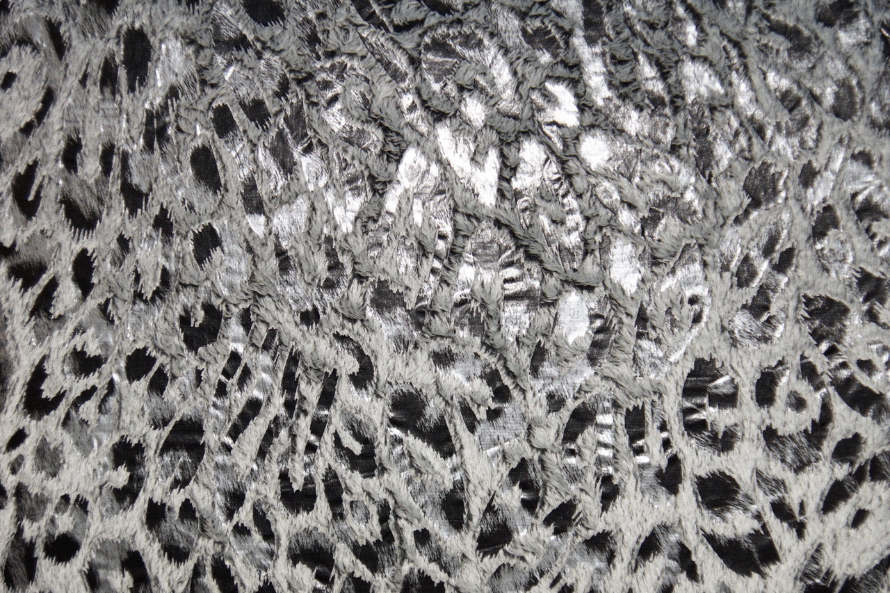 Black/Silver Minky - K&R Interiors