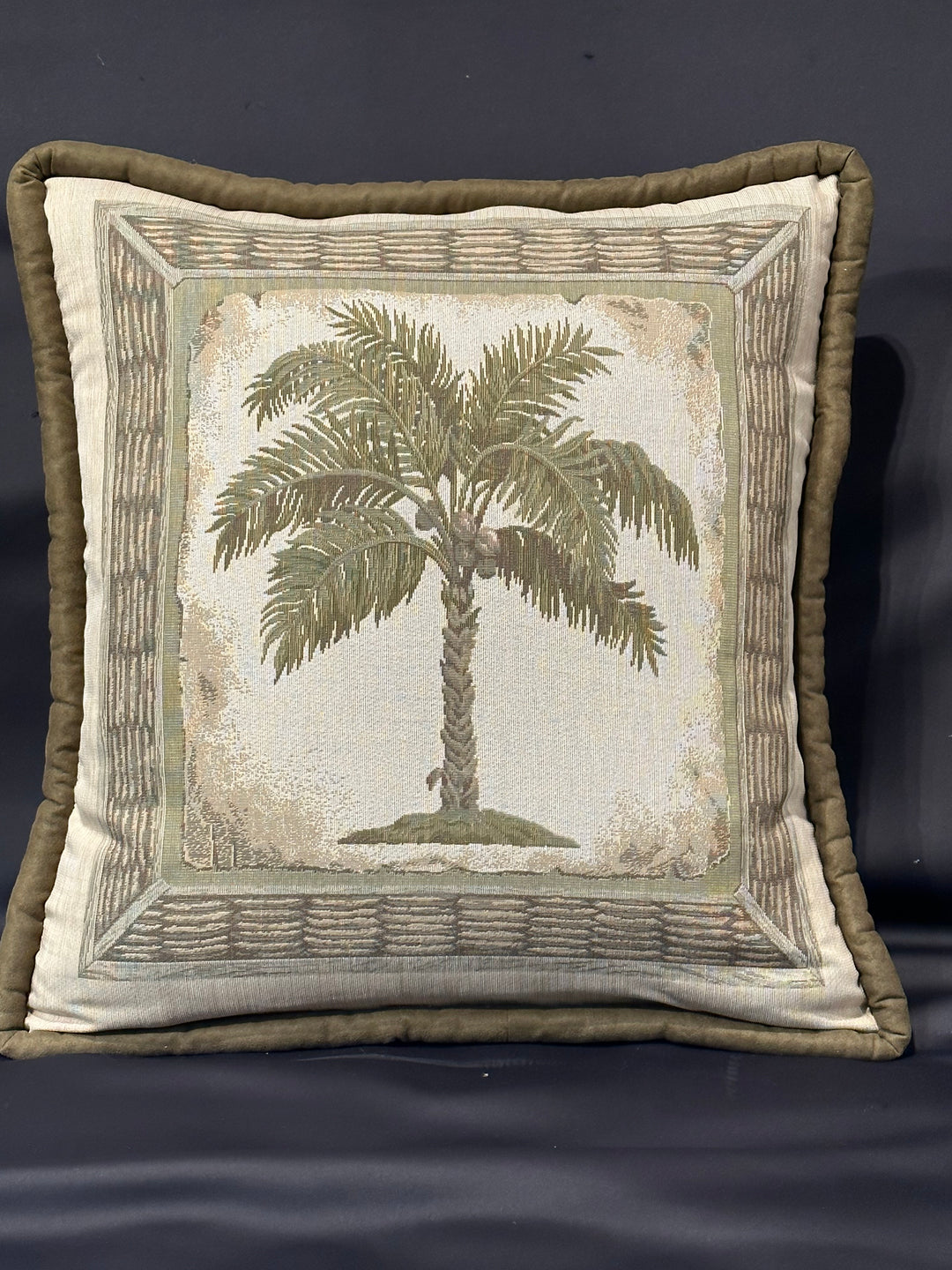 Palm Tree Pillow K R Interiors