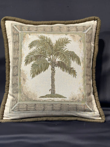 Palm Tree Pillow - K&R Interiors