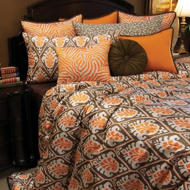 Tangerine Queen Duvet Set - K&R Interiors
