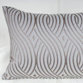 Silver Scroll 18x24 Throw Pillow - K&R Interiors
