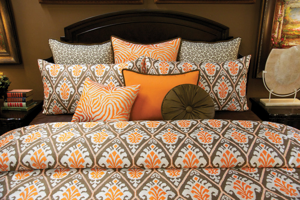 Tangerine Queen Duvet Set - K&R Interiors